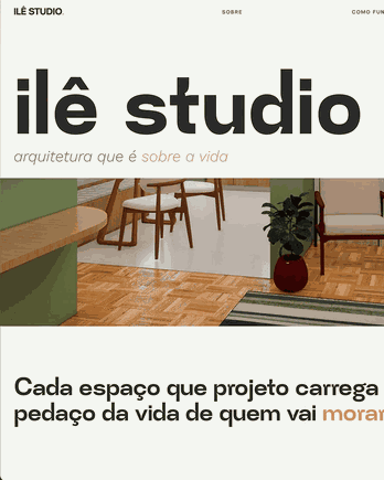 Prints dos sites Ilê Studio, Catavento, Kobold Games e Lucas M em rotação